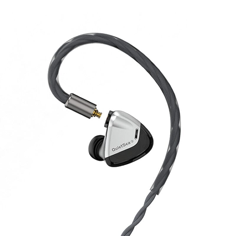Rose Technics QuietSea Wired Dynamic IEMs In-Ear Monitors Earphone HiFiGo QuietSea-Silver 3.5mm