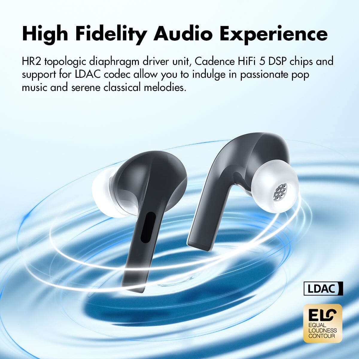 ROSESELSA Earfree i5 LDAC Bluetooth TWS Earbuds HiFiGo