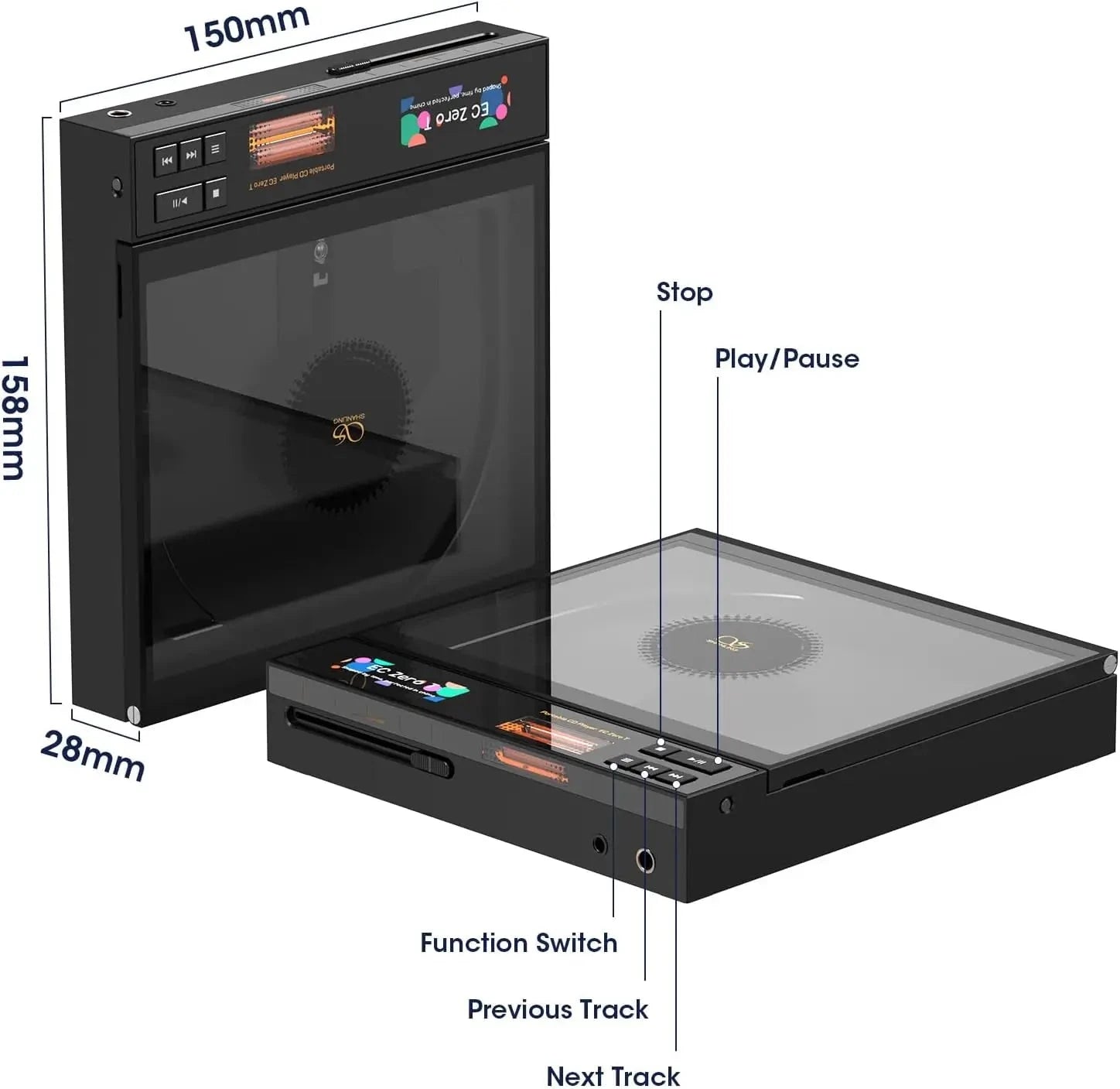 SHANLING EC ZERO T R2R Tube Portable CD Player HiFiGo