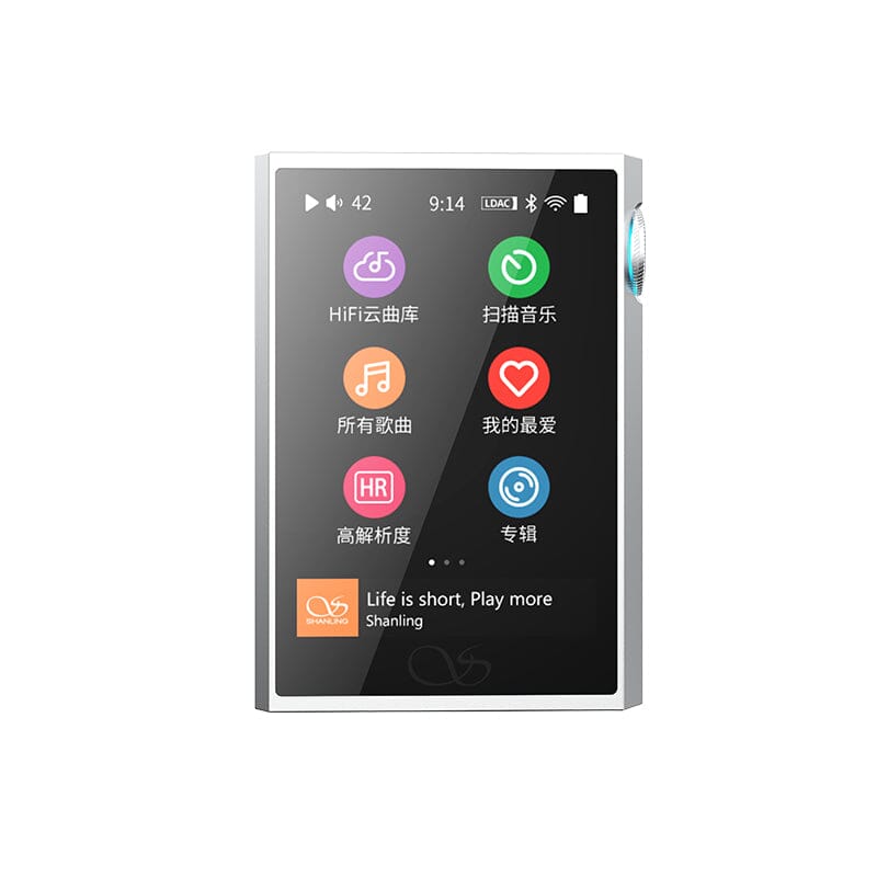 SHANLING M1 Plus ES9069Q Bluetooth 5.2 Portable Music Player HiFiGo M1 Plus-Silver