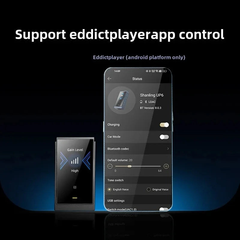 SHANLING UP6 Dual ES9069Q Portable Bluetooth DAC / AMP HiFiGo