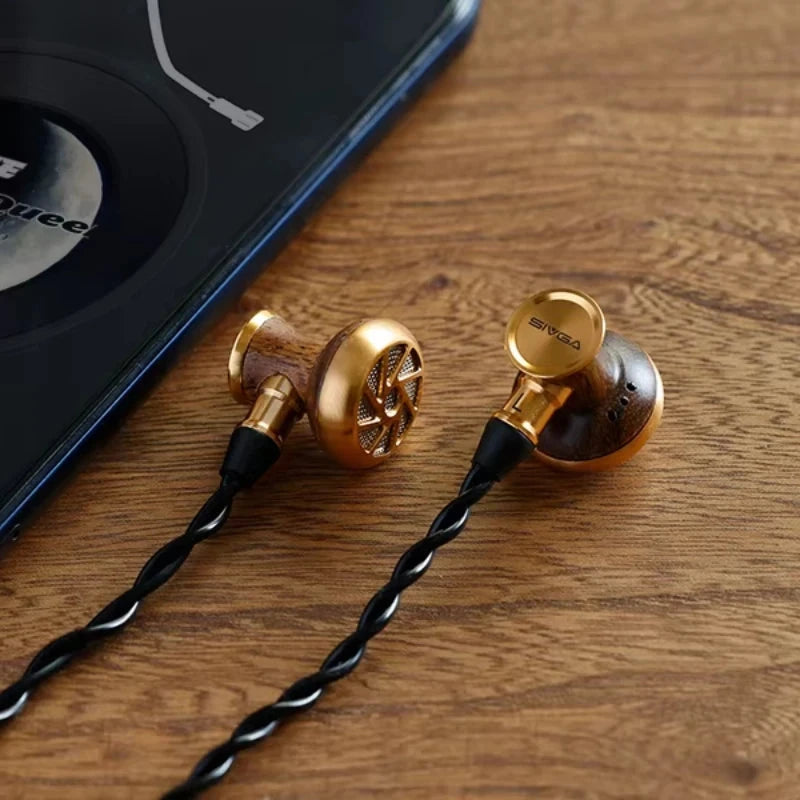 SIVGA M300 15.4mm Dynamic Driver HiFi Wired Flat-Head Earbuds SIVGA