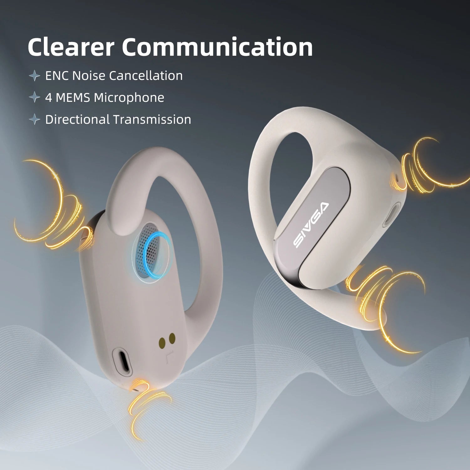 SIVGA SO2 OWS Air Conduction TWS Touch Button Ear Hooks HiFiGo