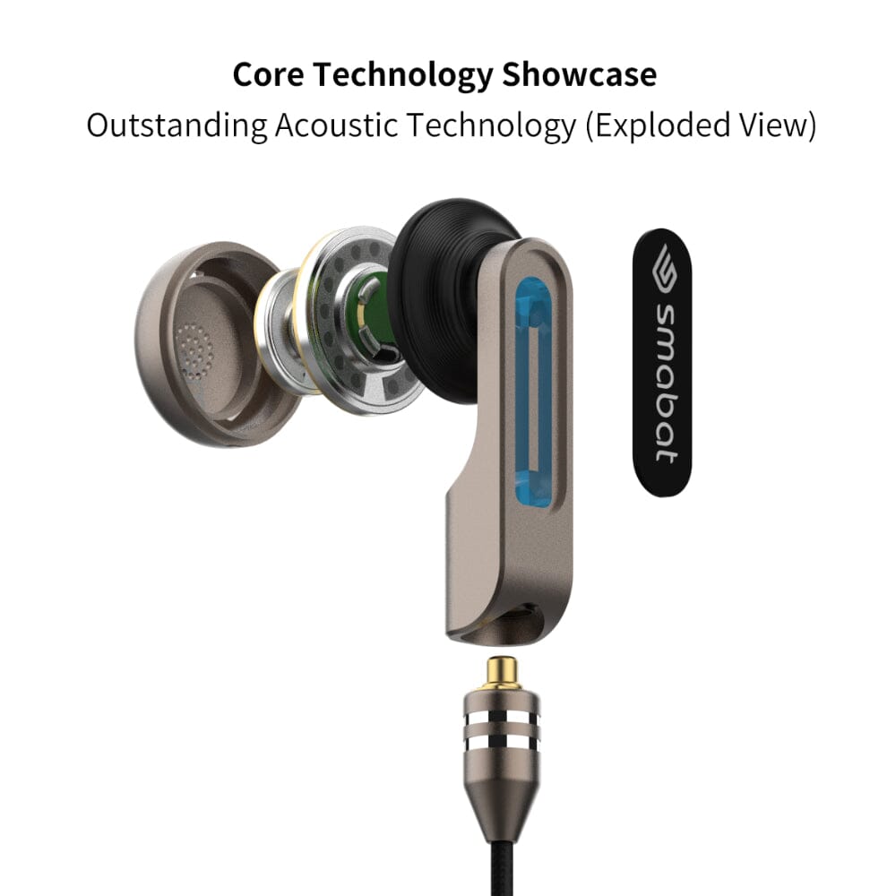 Smabat SL-10/SL10 CX31993 Dual Driver Open-Back Earbuds HiFiGo