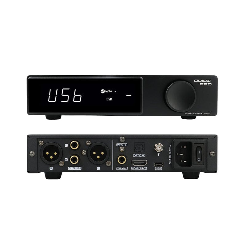 SMSL DO100 PRO Dual ES9039Q2M Chip DSD512 HiFi Balanced Desktop DAC HiFiGo DO100 PRO-Black