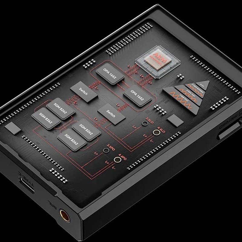 TempoTec V3 Blaze Dual AK4493SEQ Portable Music Player HiFiGo