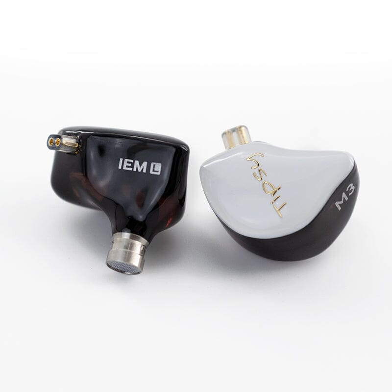 TIPSY M3 3 Dynamic Drivers In-Ear Earphone HiFiGo M3-Black White