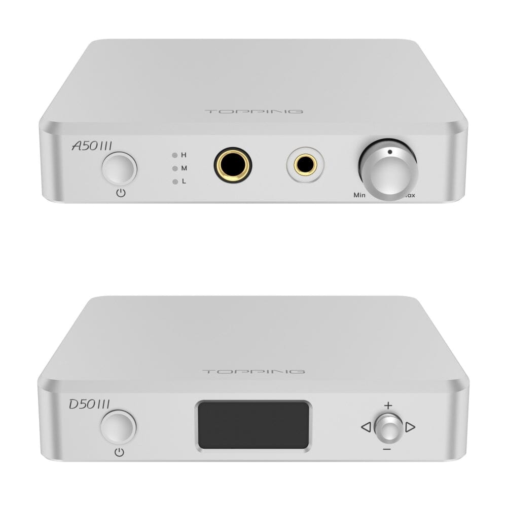 TOPPING A50III AMP+D50III DAC+ RCA/TRS Cable Combo HiFiGo