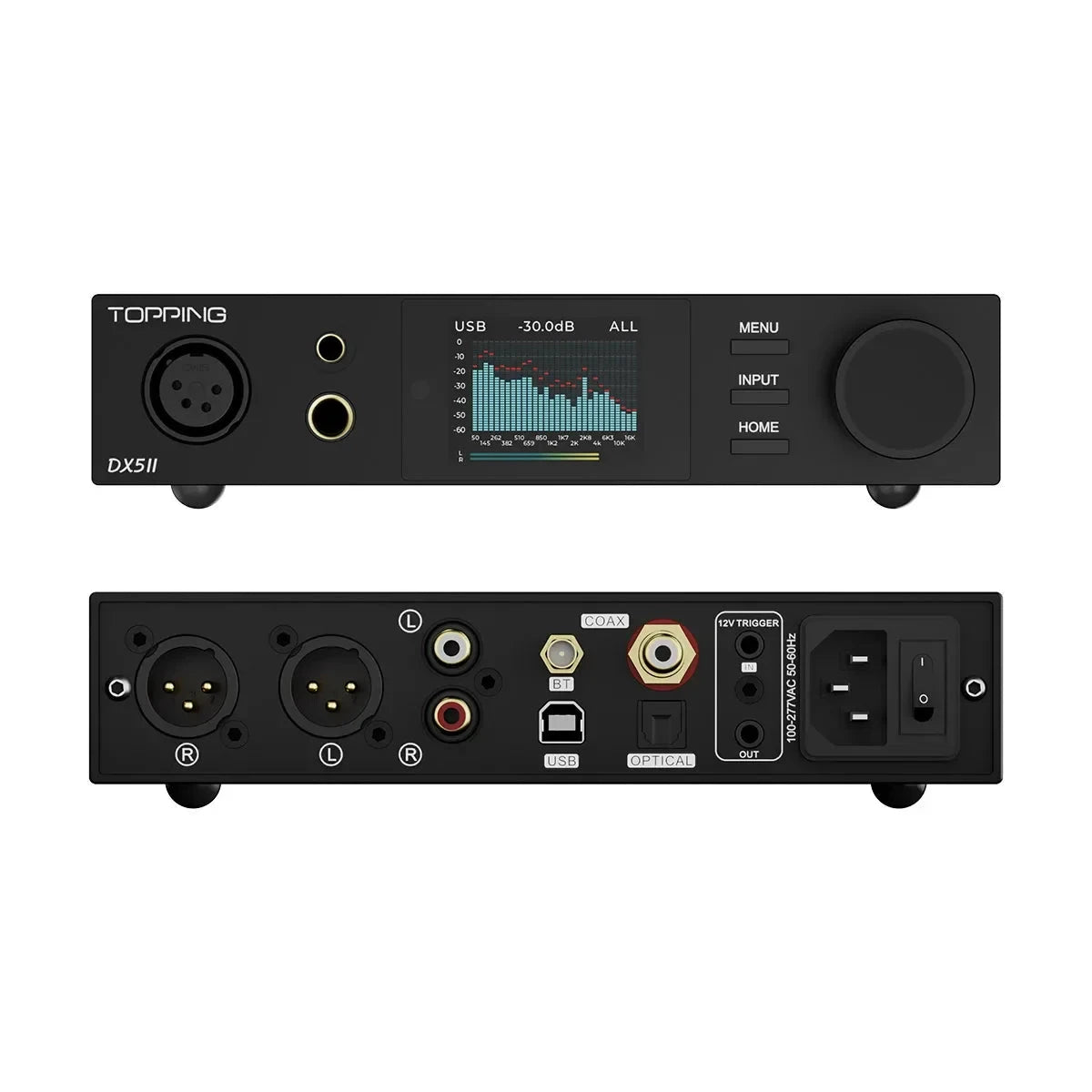 TOPPING DX5 II Dual ES9039Q2M Fully Balanced DAC & AMP HiFiGo DX5 II-Black