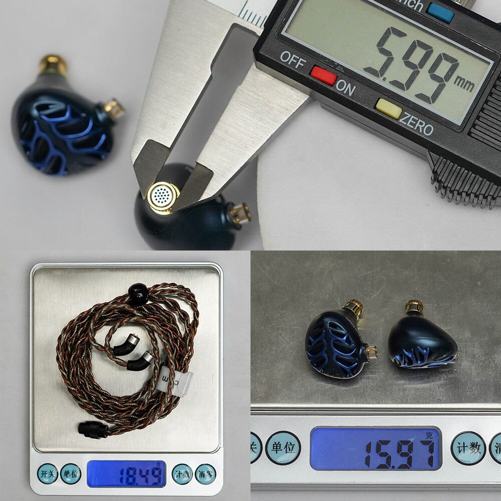 TRN Azure Dragon 14.6mm Second-Gen Flagship Planar Diaphragm Driver In-Ear Earphones HiFiGo