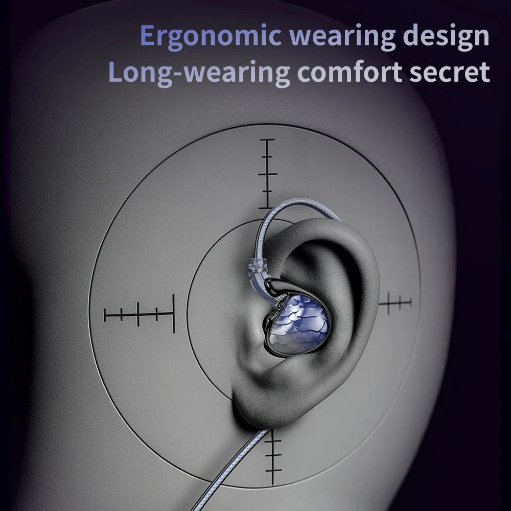 TRN Mermaid 1DD+1BA+2Planar Drivers In-Ear Monitor HiFiGo