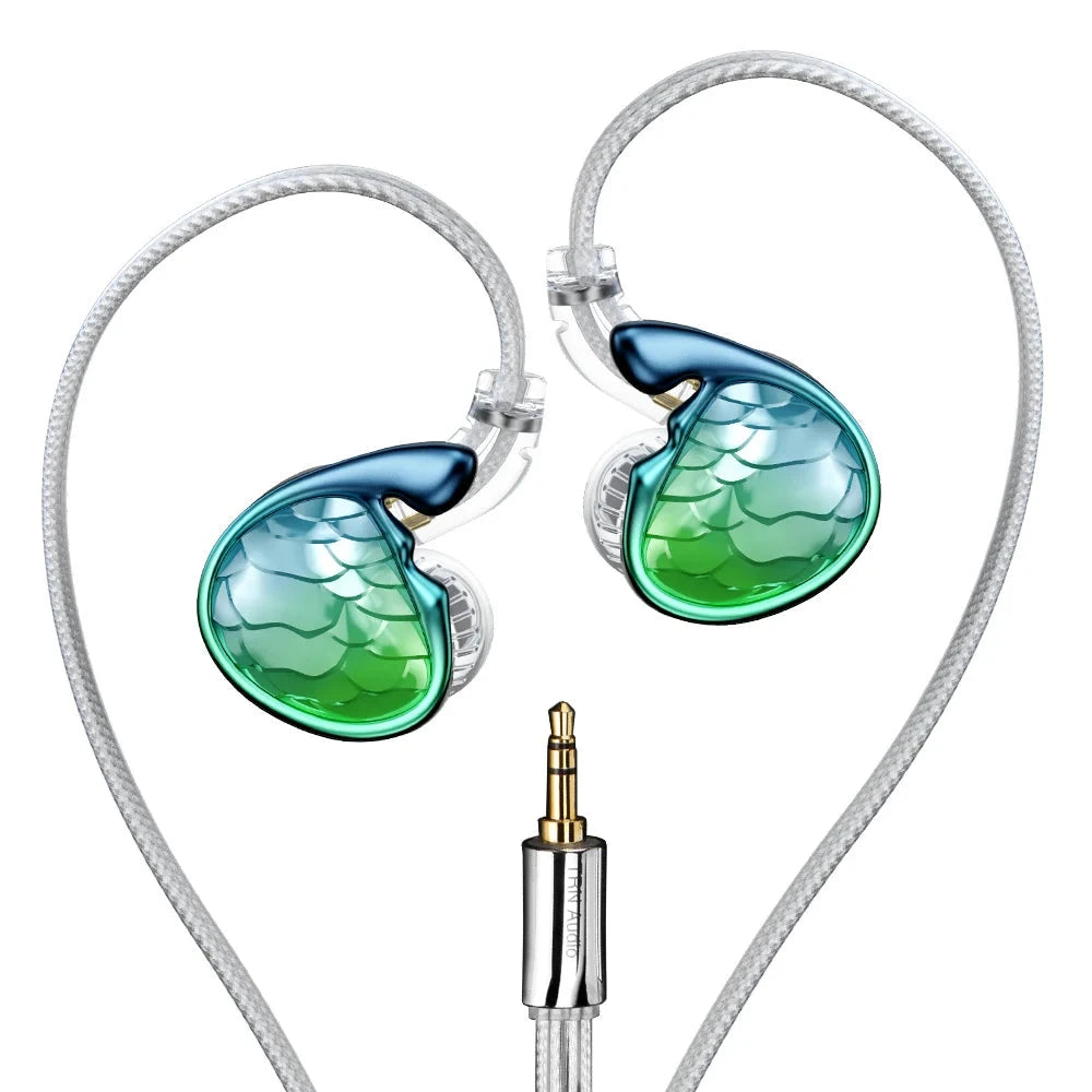 TRN Mermaid 1DD+1BA+2Planar Drivers In-Ear Monitor HiFiGo Mermaid Green 3.5mm