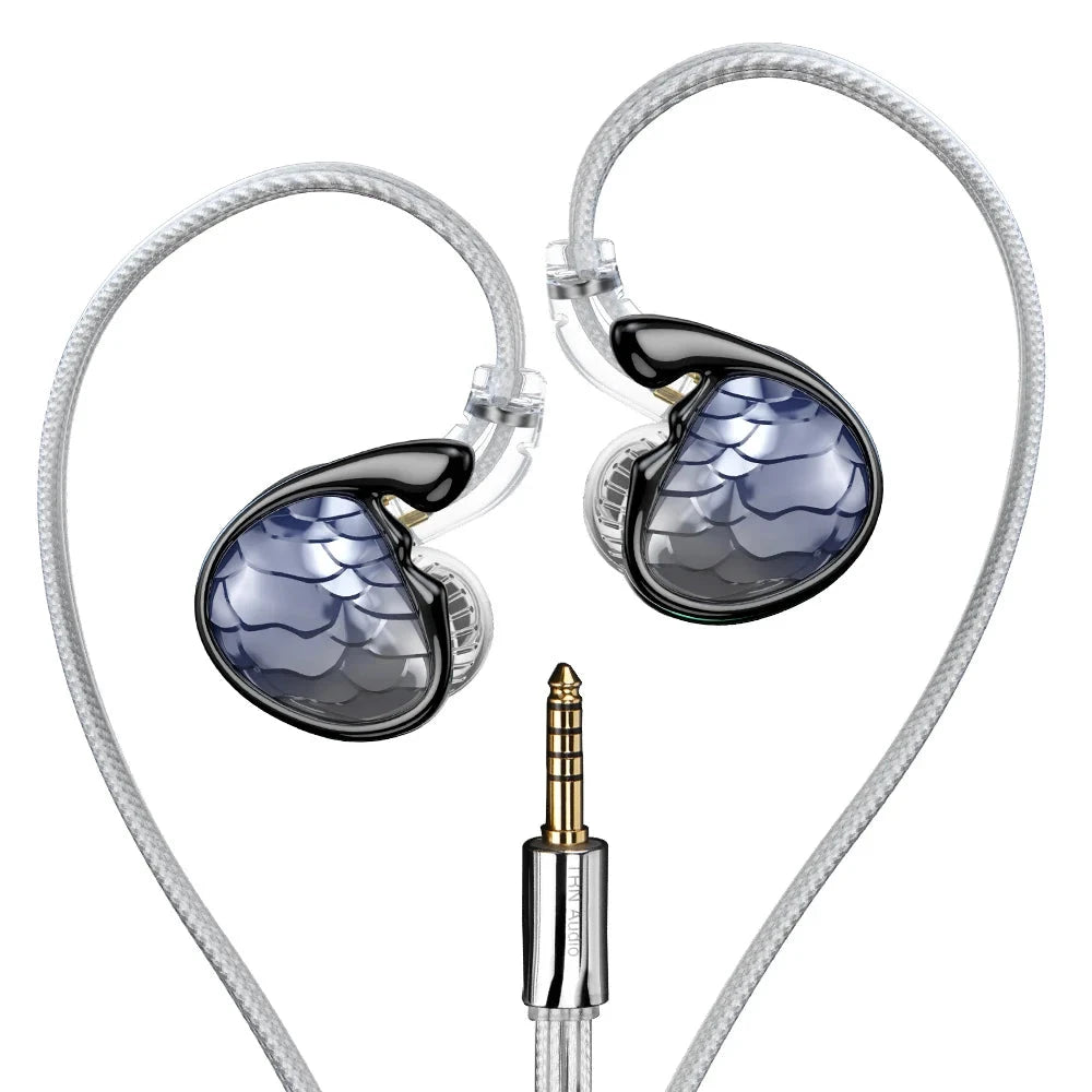 TRN Mermaid 1DD+1BA+2Planar Drivers In-Ear Monitor HiFiGo Mermaid Purple 4.4mm