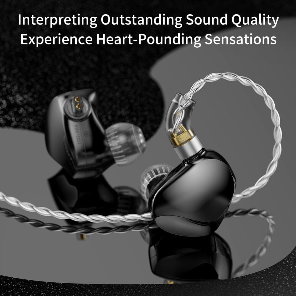 TRN VX Pro+ 1DD+8BA Hybrid In-Ear Earphones HiFiGo