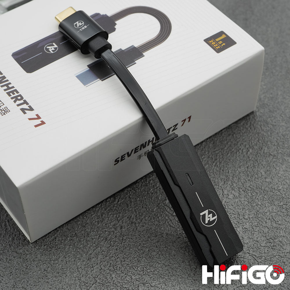 7Hz Sevenhertz 71 USB DAC AMP USB-C To 3.5mm Audio Cable Headphone Amplifier HiFiGo