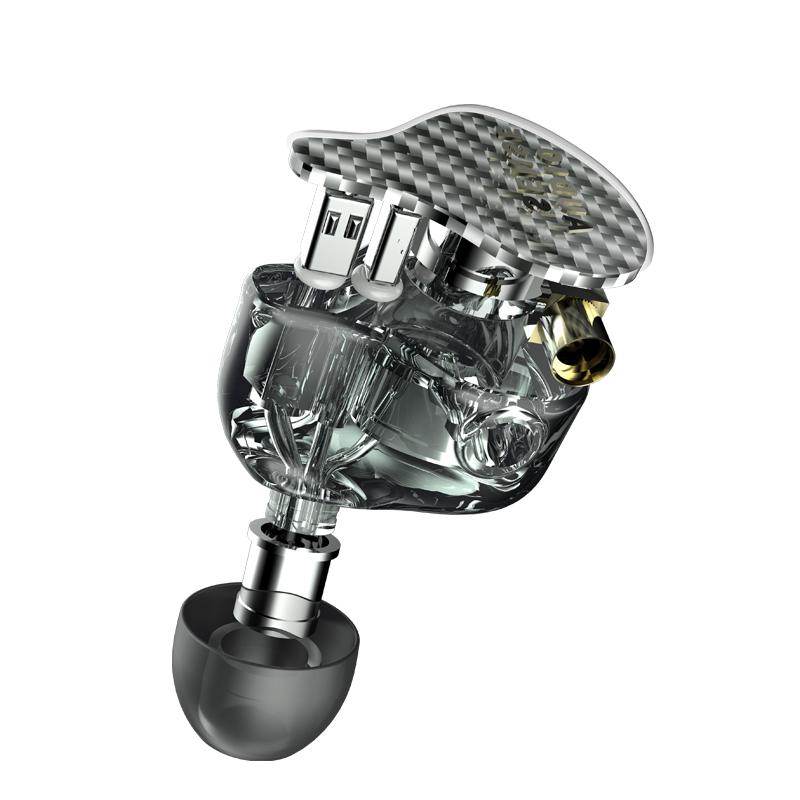 AUDIOSENSE AQ3 HiFi Stereo 2BA(Knowles)+1Dynamic Hybrid Earphone IEMs HiFiGo