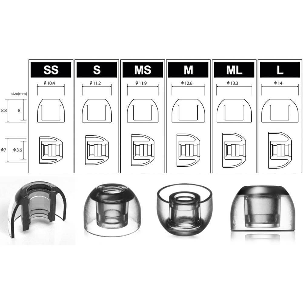 AZLA SednaEarfit XELASTEC Eartips HiFiGo