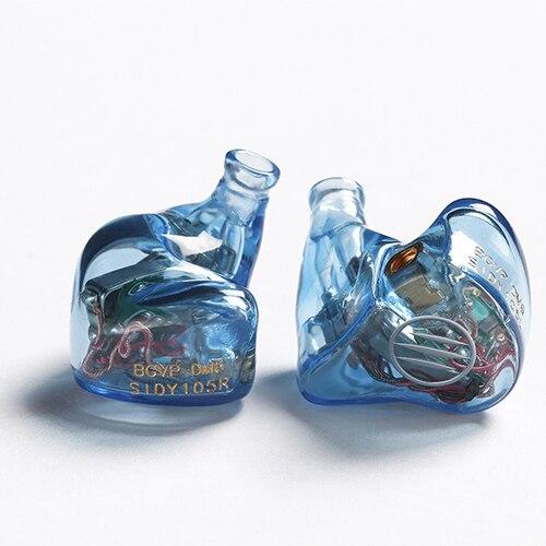 BGVP DM6 5BA In-Ear Earbuds Earphone MMCX Audiophile HiFi Monitor Support Costomized HiFiGo CT03-Ocean Blue