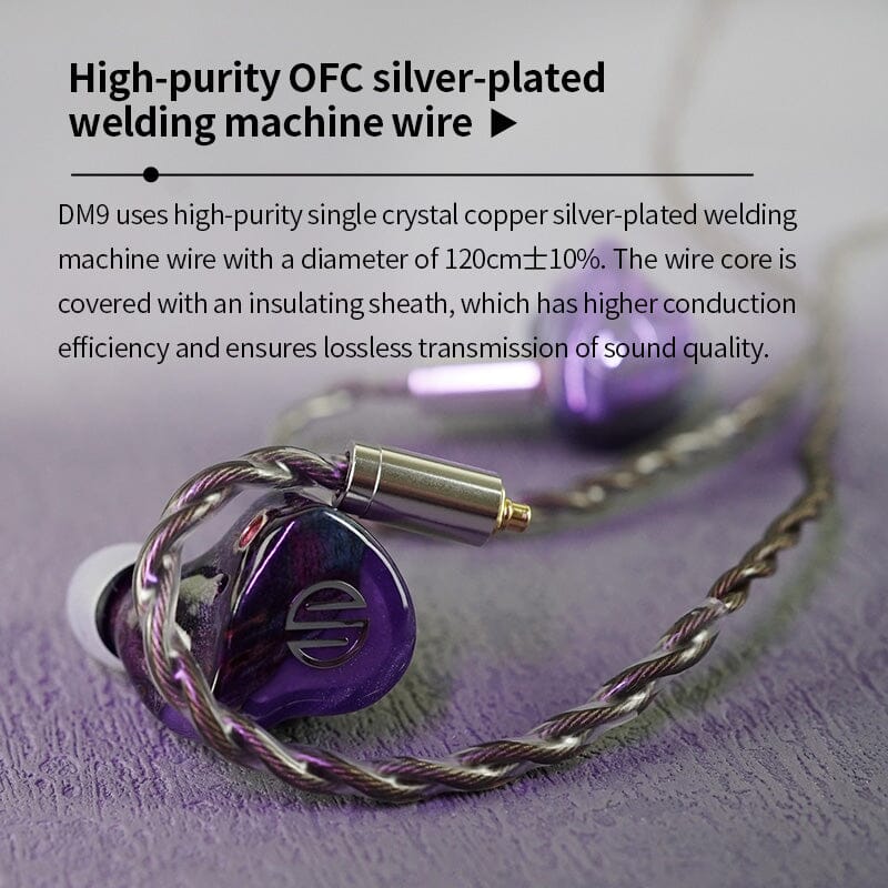 BGVP DM9 9 Driver EST Hybrid In-Ear Monitors Earphone HiFiGo