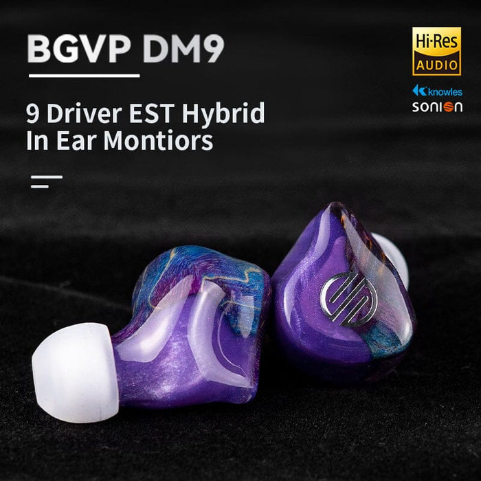 BGVP DM9 9 Driver EST Hybrid In-Ear Monitors Earphone HiFiGo 