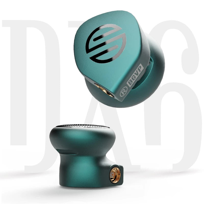 Bgvp DX6 In-Ear Monitor MMCX Bass Metalen Oortelefoon Platte Kop Stekker Earbud HiFiGo