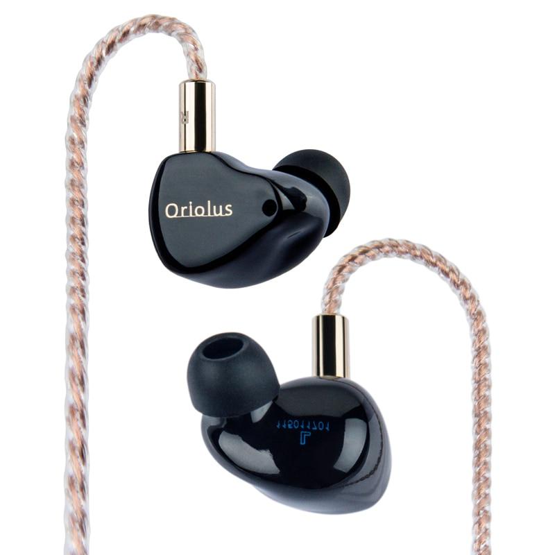 Black Oriolus Earphone Denmark Sonion BA Driver +10mm Custom Dynamic Earphone HiFiGo