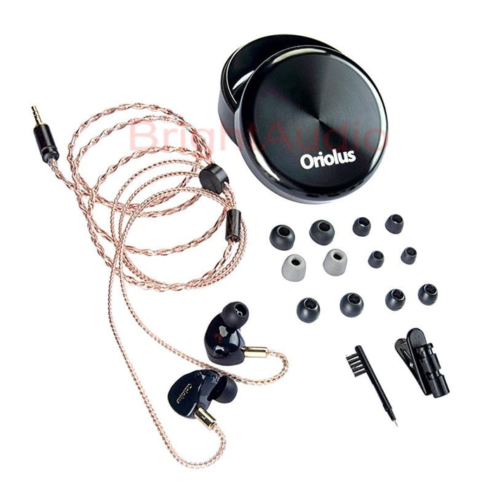 Black Oriolus Earphone Denmark Sonion BA Driver +10mm Custom Dynamic HiFiGo 