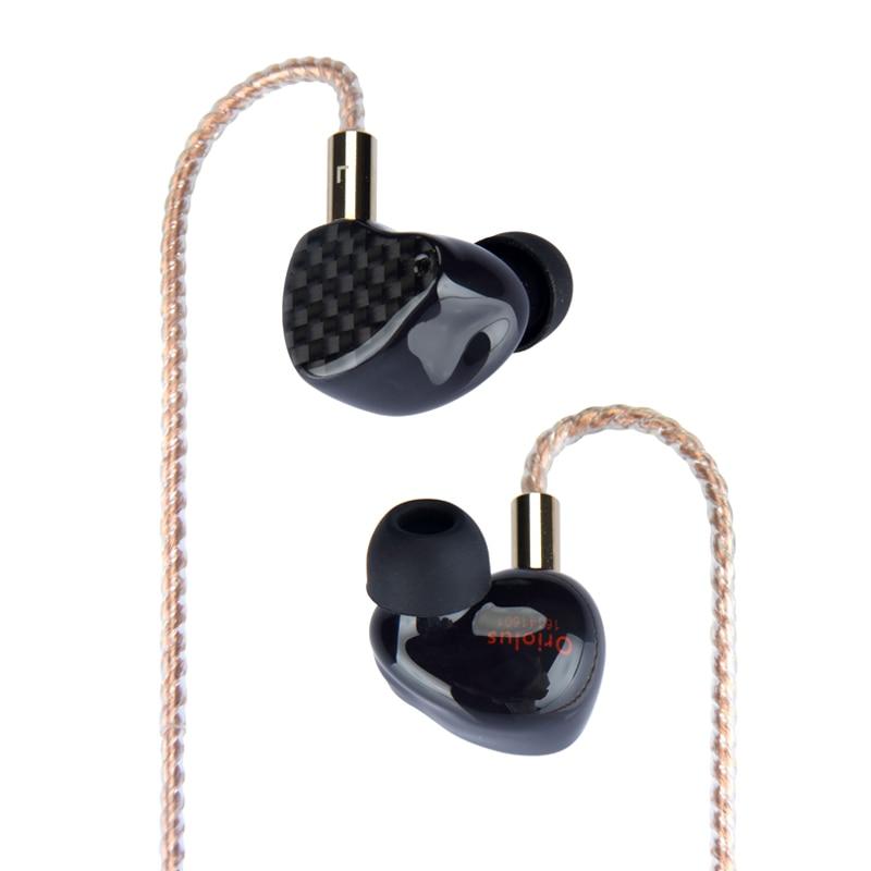 Black Oriolus Earphone Denmark Sonion BA Driver +10mm Custom Dynamic HiFiGo Carbon fiber edition