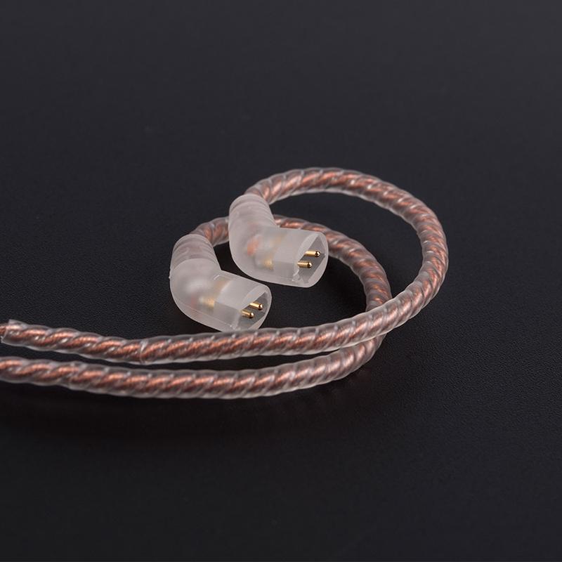 BLON BL-03 4 Core Single Crystal Copper Upgraded Cable 2PIN 3.5MM Bend Plug For BLON BL03 HiFiGo