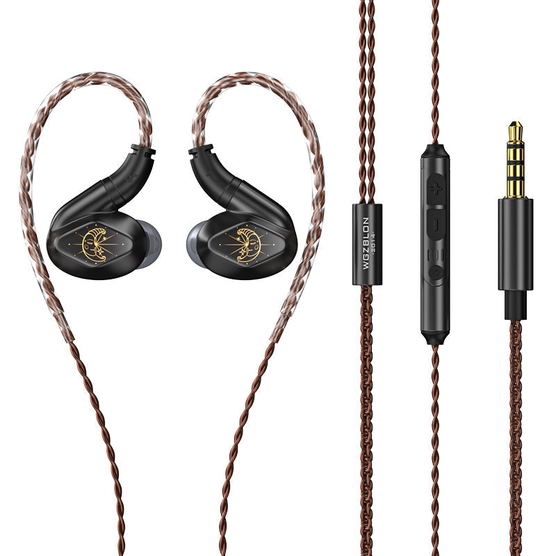 BLON Z200 HiFi 10mm Carbon Diaphragm Driver In-Ear Earphones HiFiGo Black With Mic