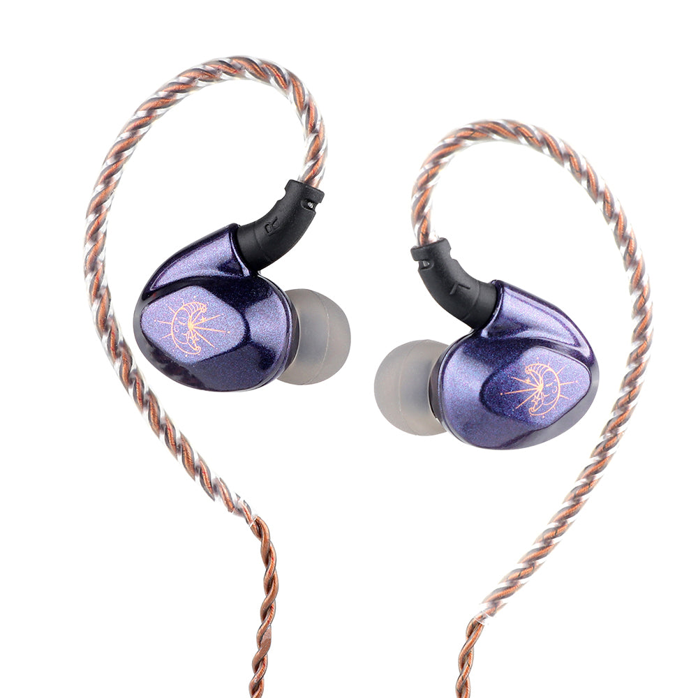 BLON Z200 HiFi 10mm Carbon Diaphragm Driver In-Ear Earphones HiFiGo Purple No Mic