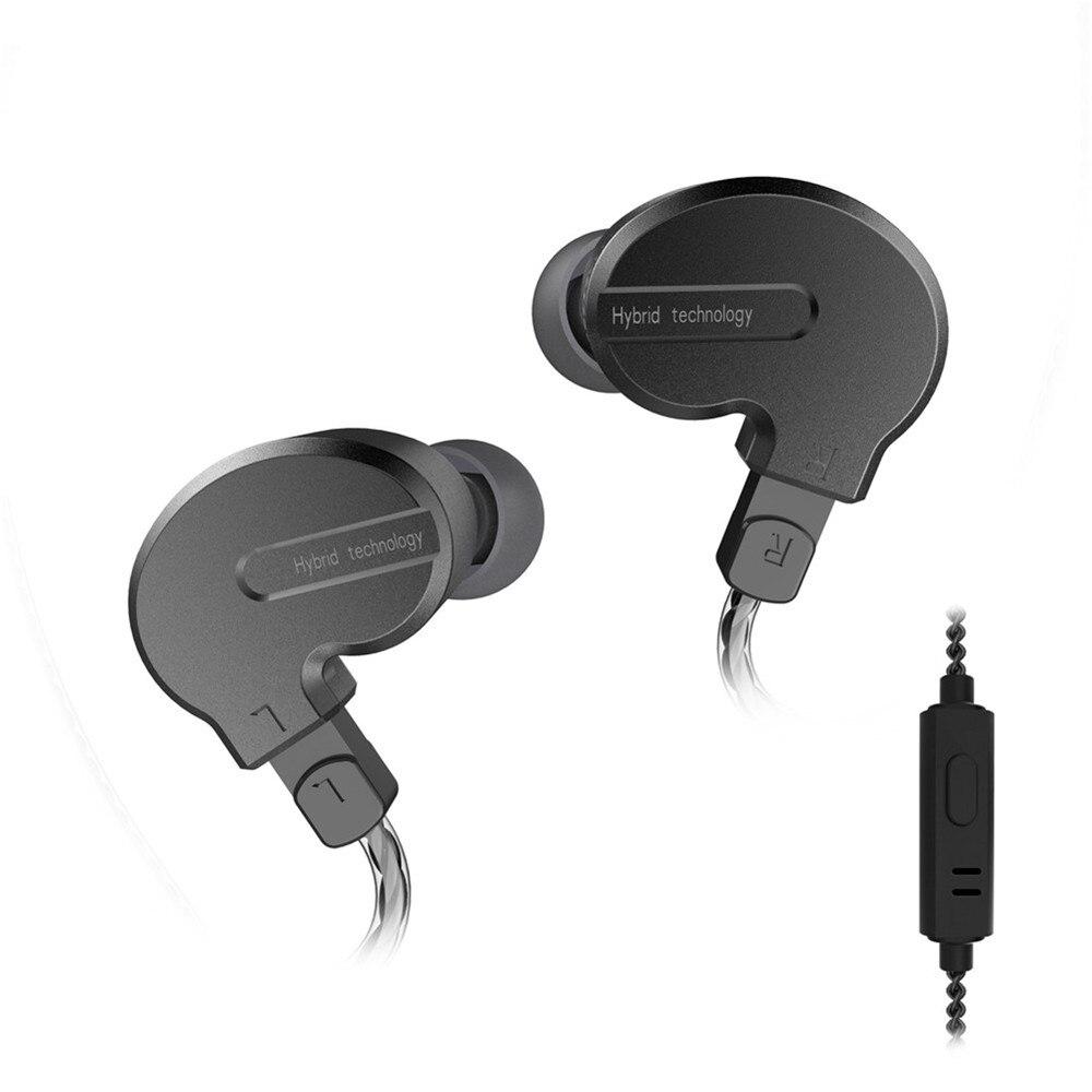 BQEYZ KB1 1BA+2DD Hybrid In Ear Earphones HiFiGo Black mic