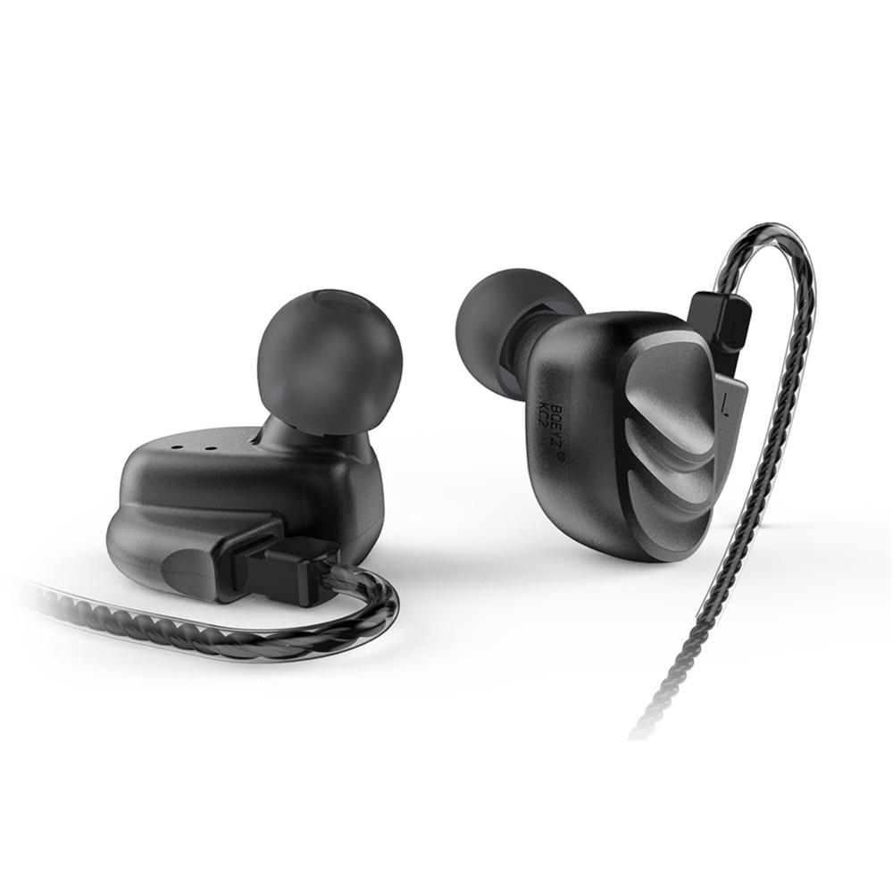 BQEYZ KC2 2BA+2DD Quad Drivers Hybrid In Ear Earphones HiFiGo