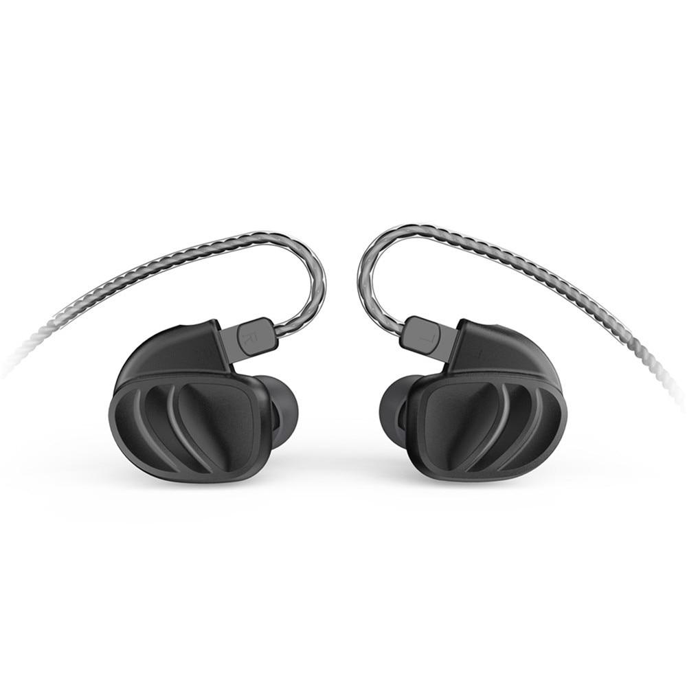 BQEYZ KC2 2BA+2DD Quad Drivers Hybrid In Ear Earphones HiFiGo Black no mic