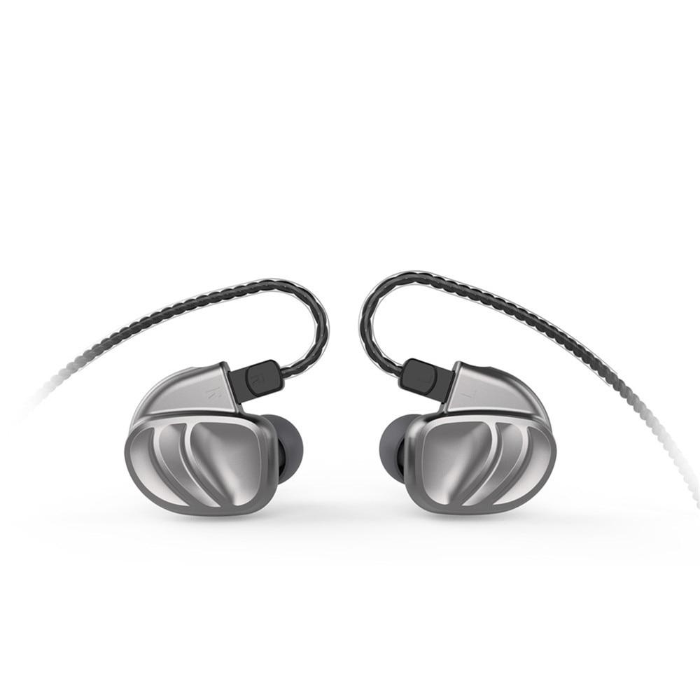 BQEYZ KC2 2BA+2DD Quad Drivers Hybrid In Ear Earphones HiFiGo Silver no mic