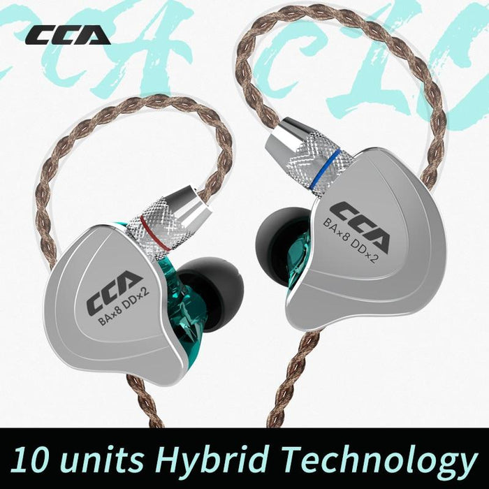 CCA C10 4BA+1DD Hybrid In Ear Earphone HiFiGo 