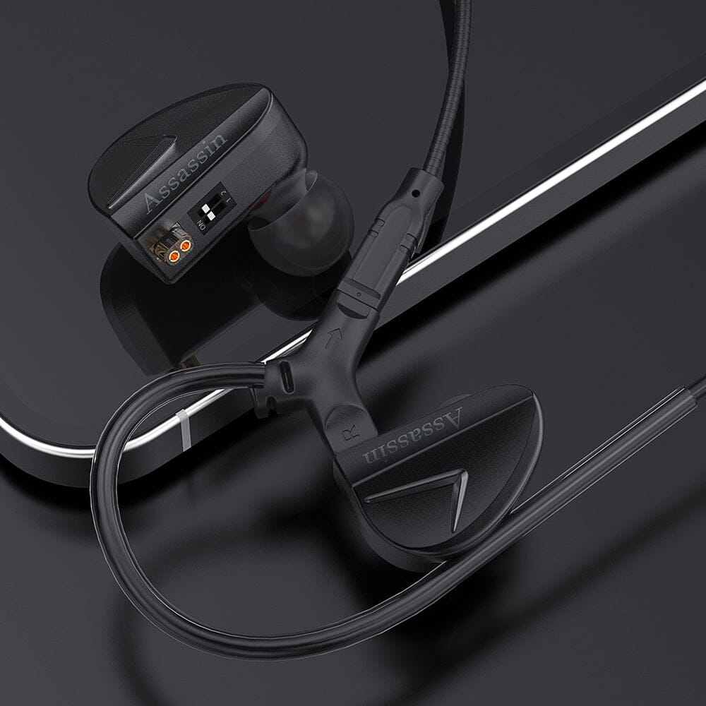 CVJ Assassin 10mm DD + 1 BA + 1 New Vibration Driver Unit Gaming IEMs HiFiGo