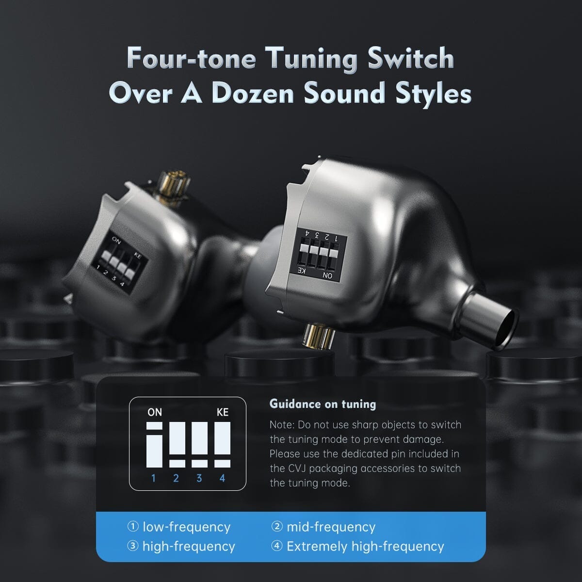 CVJ Kumo 8BA In-Ear Monitors Earphone HiFiGo