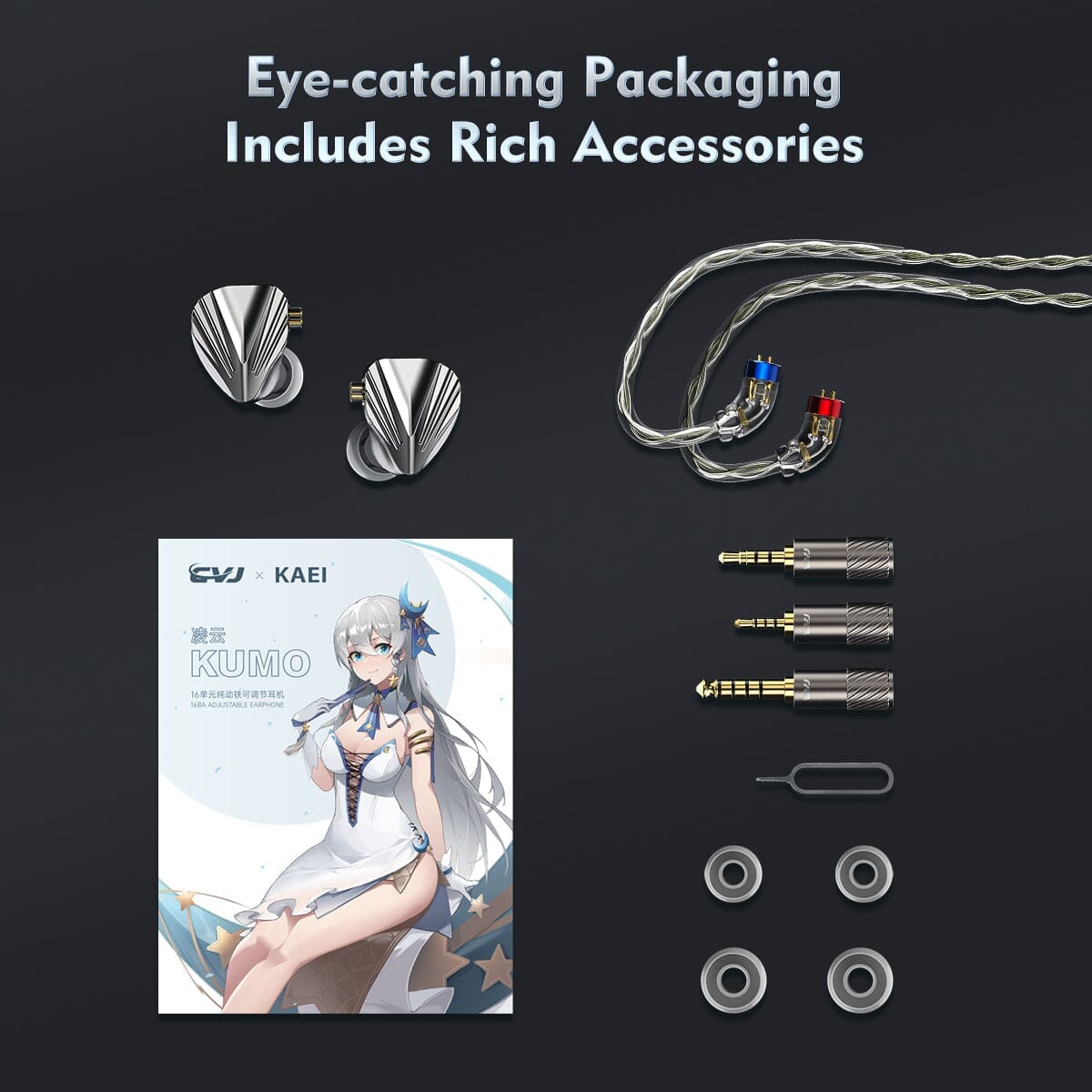 CVJ Kumo 8BA In-Ear Monitors Earphone HiFiGo