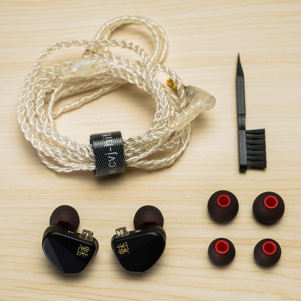 CVJ Mei 1DD + 2BA Knowles Balanced Armature Hybrid In-Ear Earphone Earphone HiFiGo