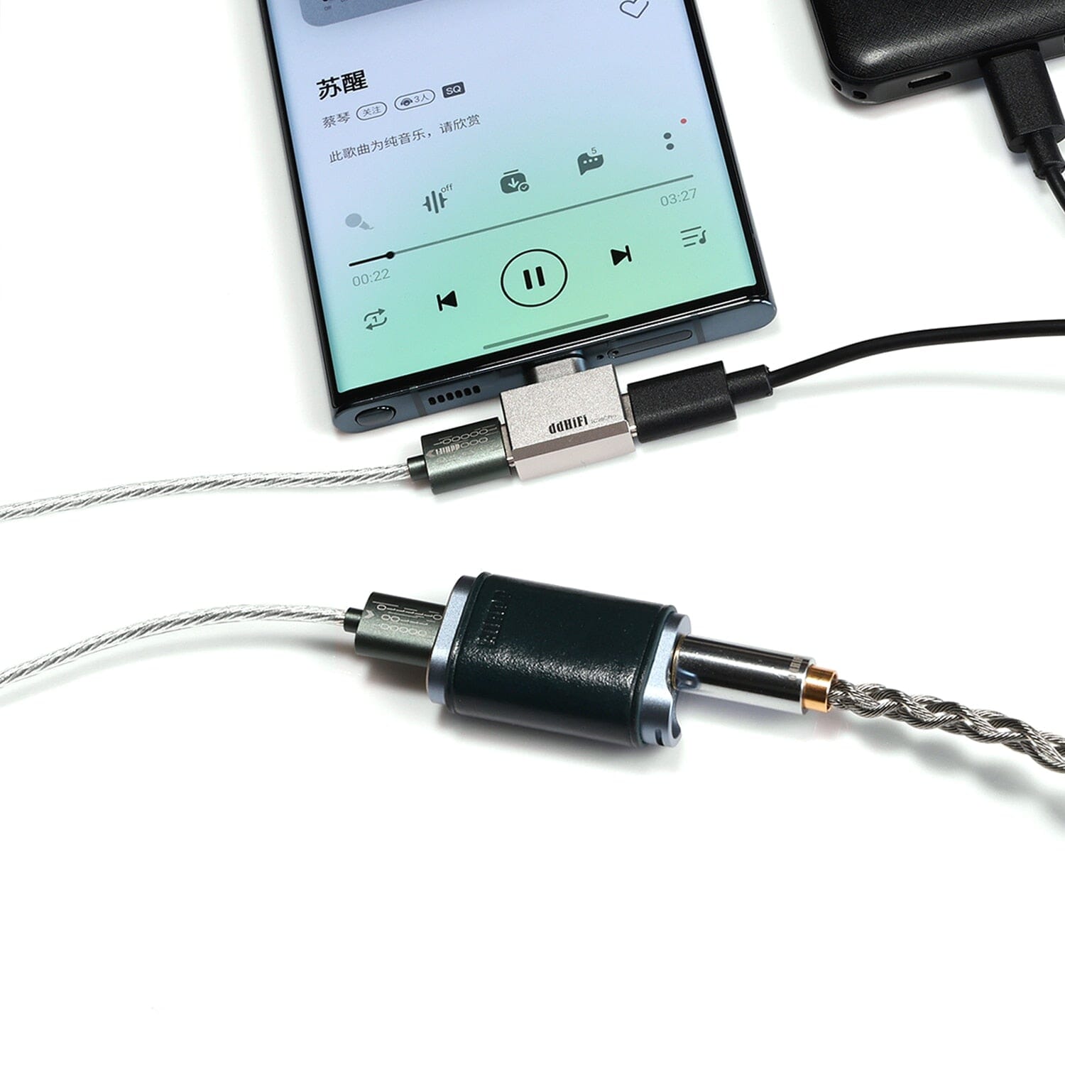 DD ddHiFi TC28C Pro USB-C To USB-C OTG & Power Adapter HiFiGo