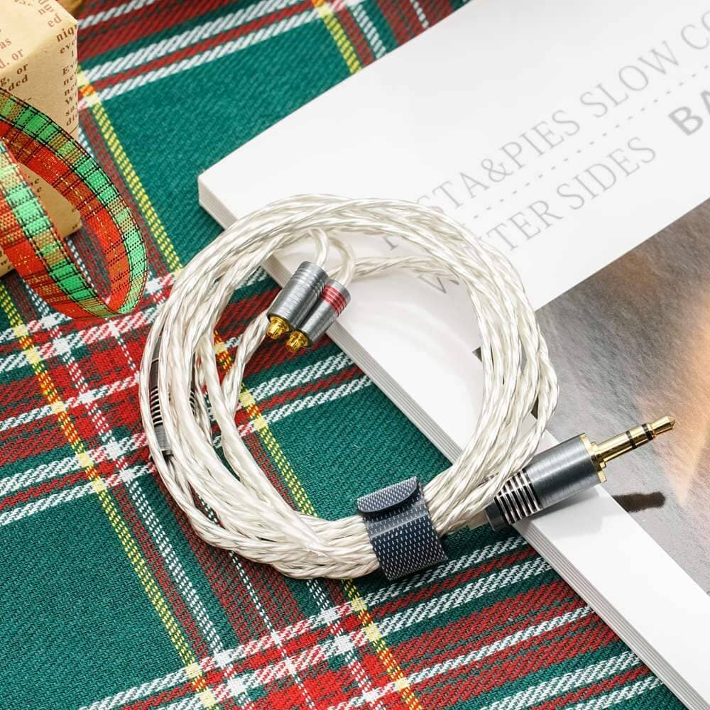 DUNU DUW-01/ DUW1 High-Purity Silver-Plated Copper (OFC) Litz Cable Speakers HiFiGo