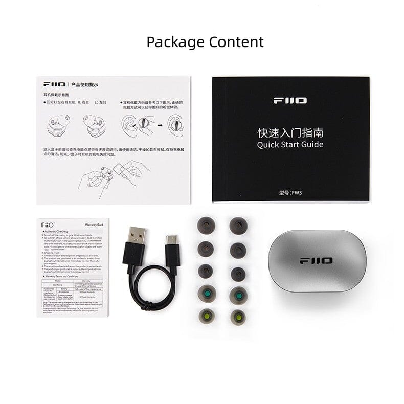 FiiO FW3 10 Dynamic Driver True Wireless Bluetooth Earbuds HiFiGo