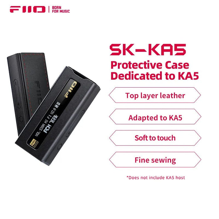 FiiO JadeAudio KA5 Portable USB DAC Headphone Amplifier & SK-KA5 Leather Case Headphone AMP DAC HiFiGo 