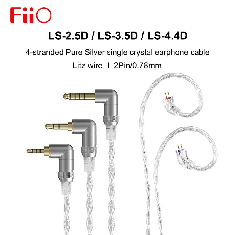 FiiO LS-2.5D LS-3.5D LS-4.4D 2.5/4.4mm 2-Pin 0.78mm Earphone Replacement Cable HiFiGo