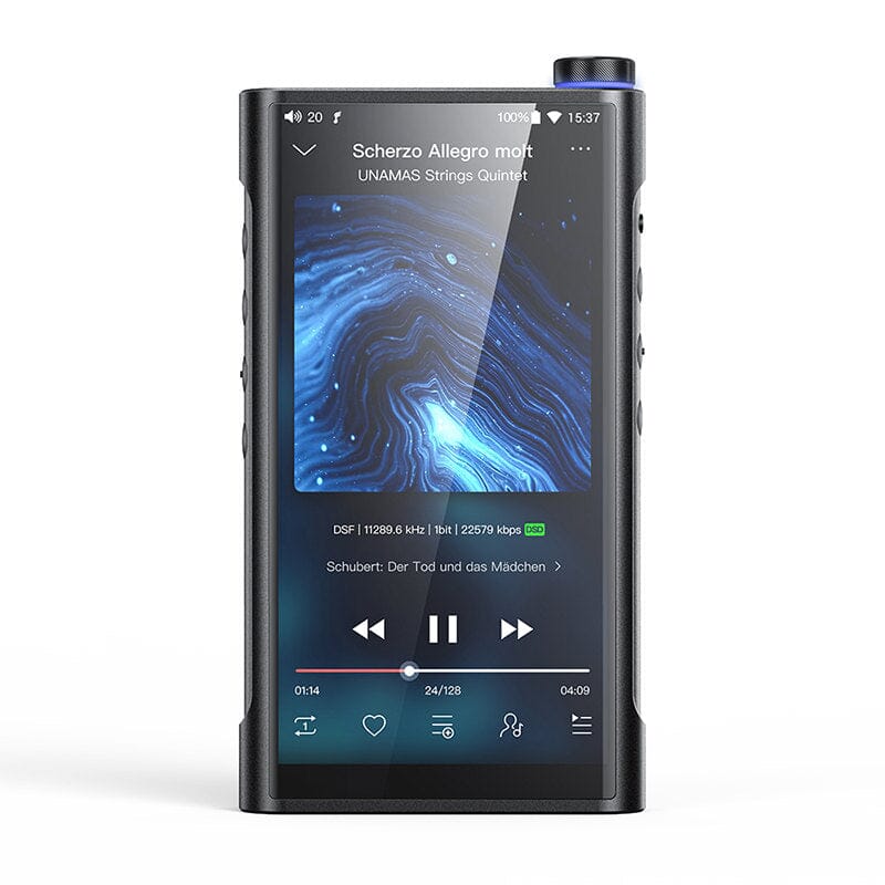 FiiO M15S 5 Inch Bluetooth Portable Music Player HiFiGo Black
