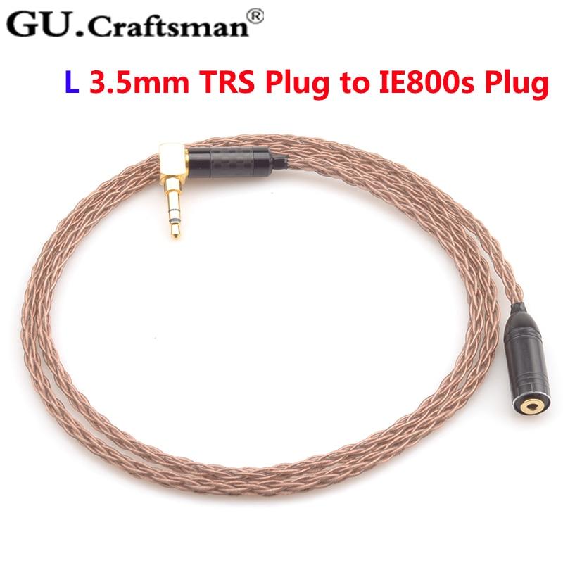 GUcraftsman 6N OCC 8-core Copper Upgrade Cable for IE800 IE800s HiFiGo