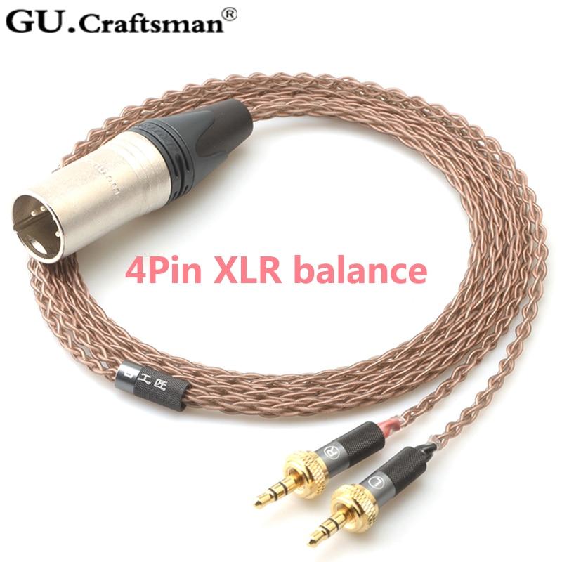 GUCraftsman 6N OCC Copper Headphone Cable for Sony MDR-Z1R MDR-Z7 MDR-Z7M2 HiFiGo