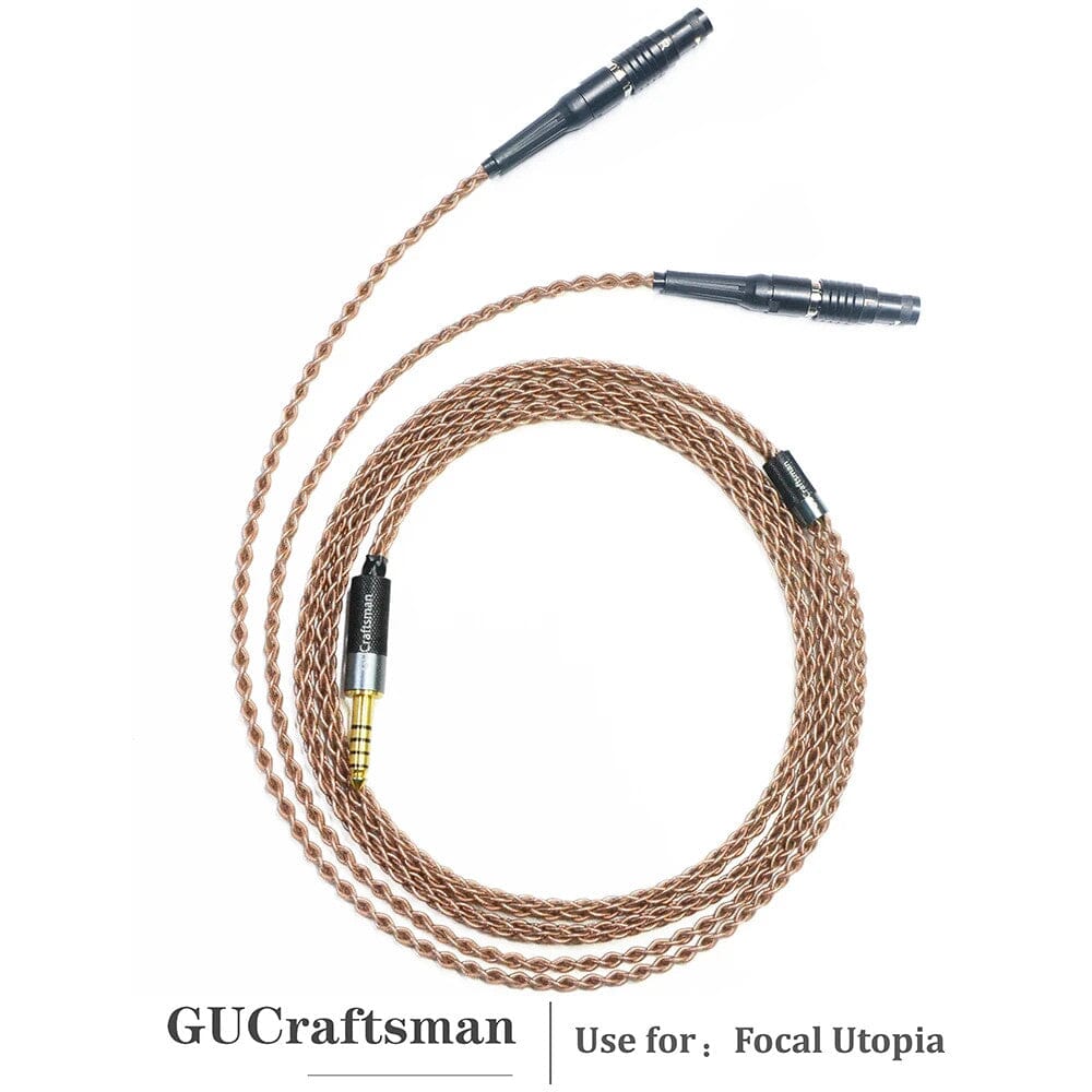 GUCraftsman 6N OCC Copper Upgrade Cable for Focal Utopia HiFiGo