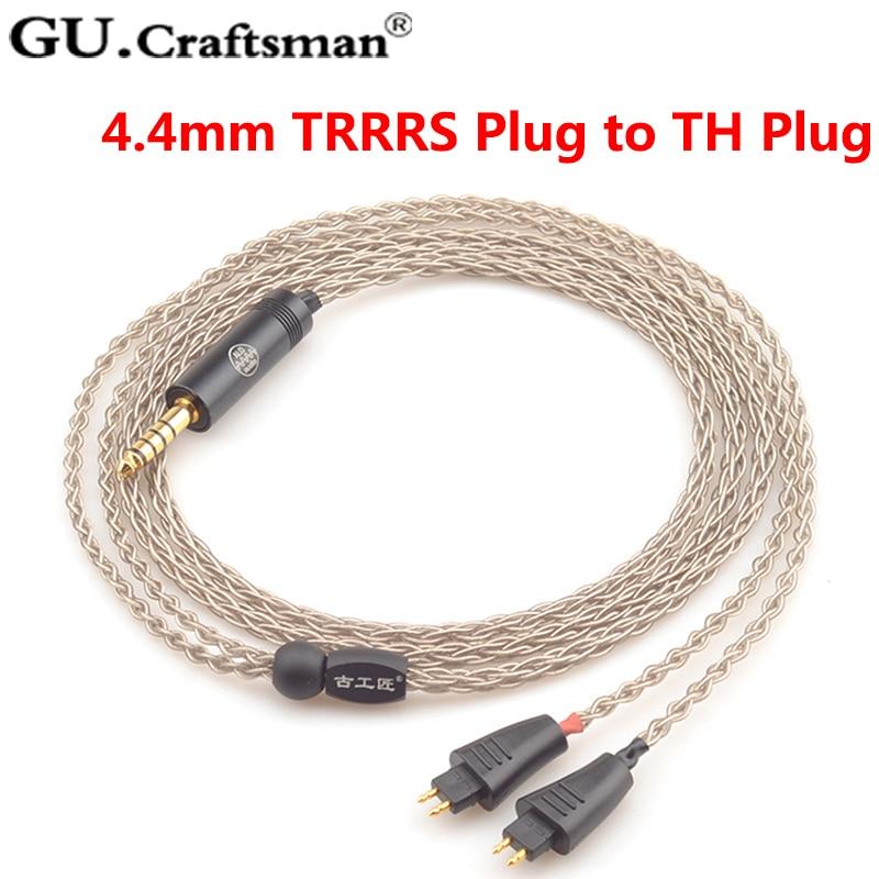 GUCraftsman 6N Silver Upgrade Cable for TH610 TH900 MK2 TH909 HiFiGo